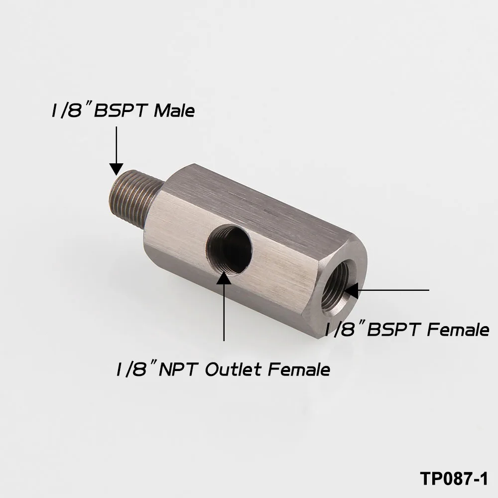 RYANSTAR 1/8 ''NPT датчик давления масла тройник к NPT адаптеру турбо подача линия