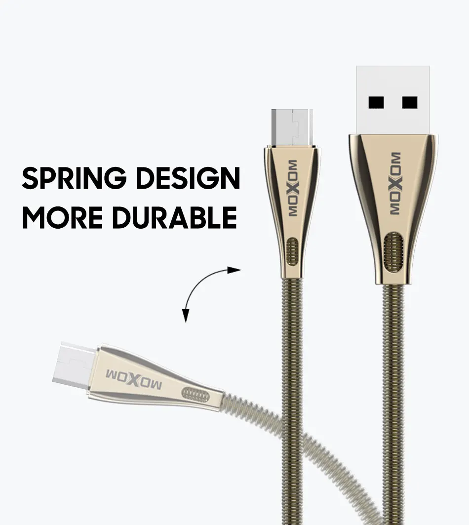 MOXOM 1 м Micro Usb кабель передачи данных для быстрой зарядки для samsung Xiaomi huawei Lg htc Oppo Vivo Android смартфон Универсальный