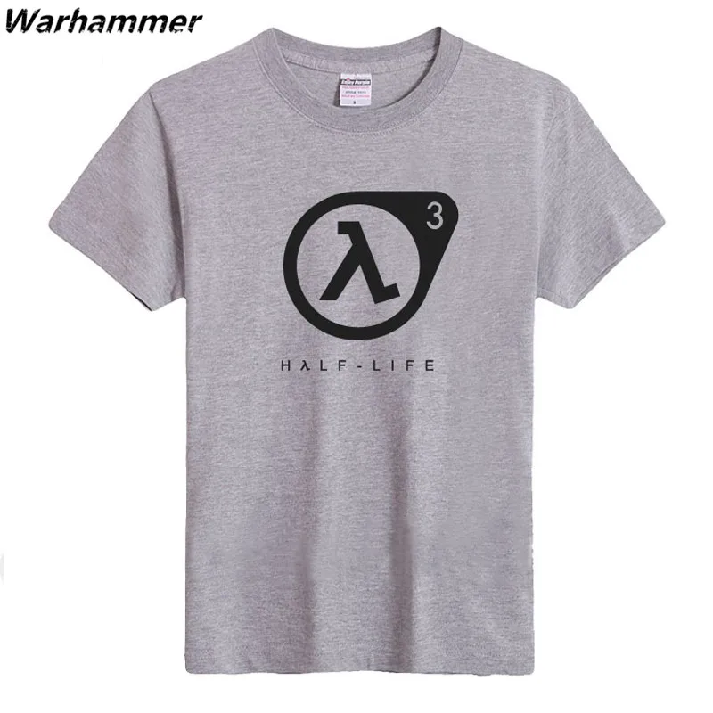 Half life Вентиляторы футболка Для мужчин игры с короткими руками Homme 6.2 унц. тяжелый