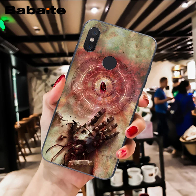 Babaite Стальной алхимик братство чехол для телефона аниме для Xiaomi MiA1 A2 lite F1 Redmi8 4X 5Plus S2 Note7 8Pro 5A 6A