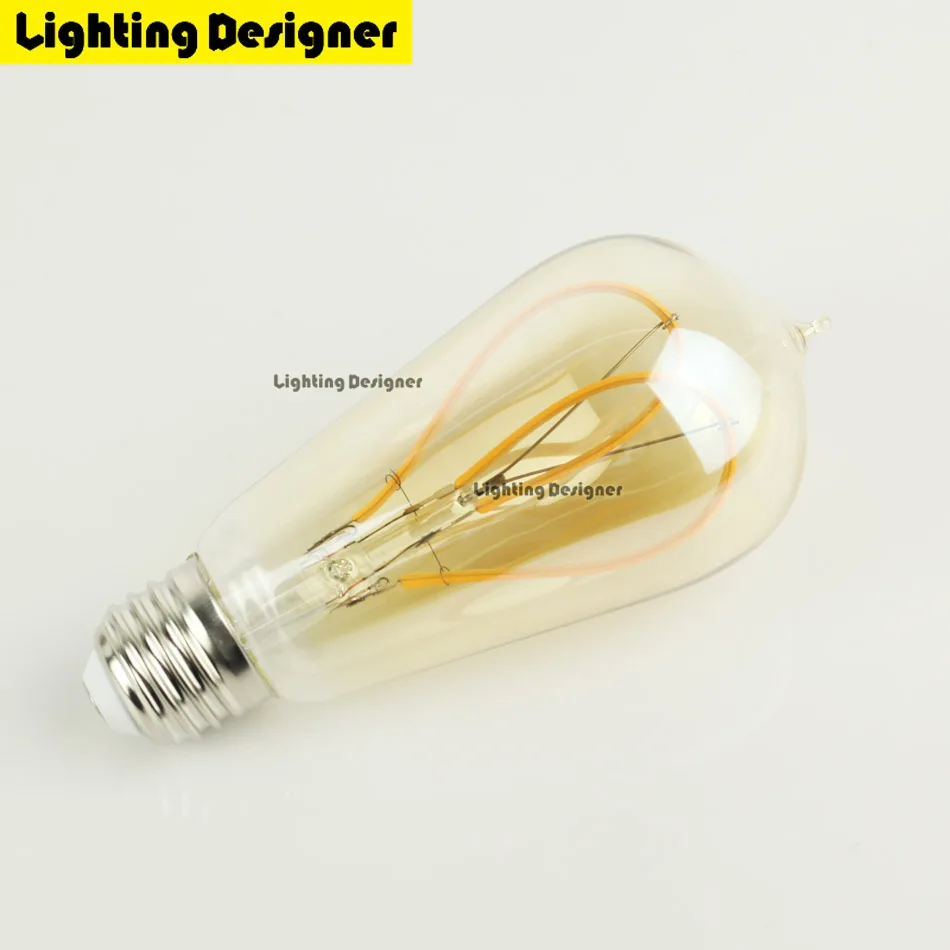 ST58 наконечник Эдисон светодиодный 4 Вт любовь классическое винтажное освещение