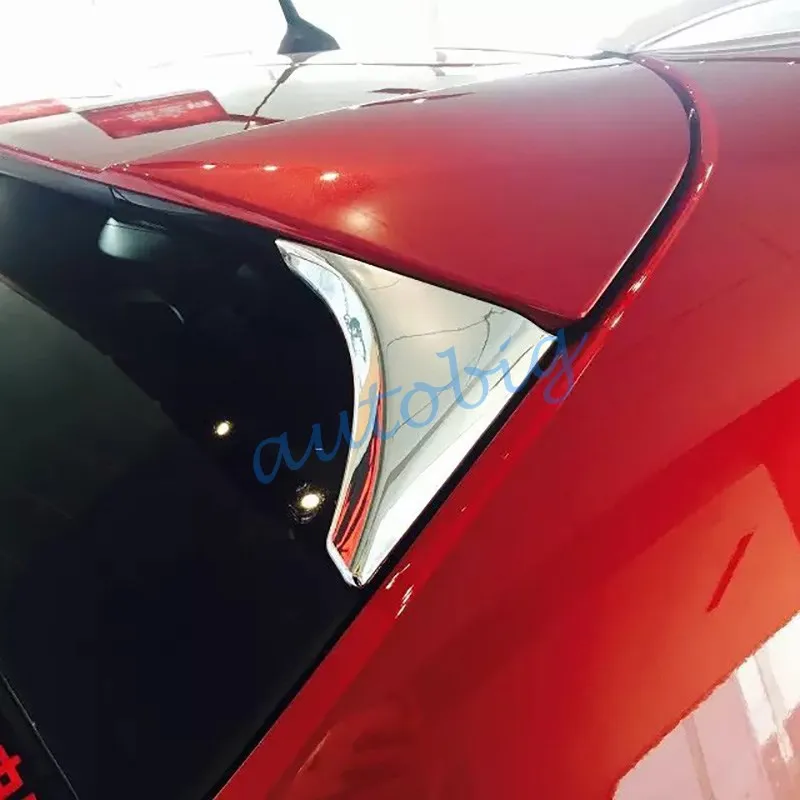 Задний отделка спойлера ДЛЯ Nissan Qashqai J11 космического аппарата изгой Спорт хромированной окна молдинг крышки аксессуары Запчасти