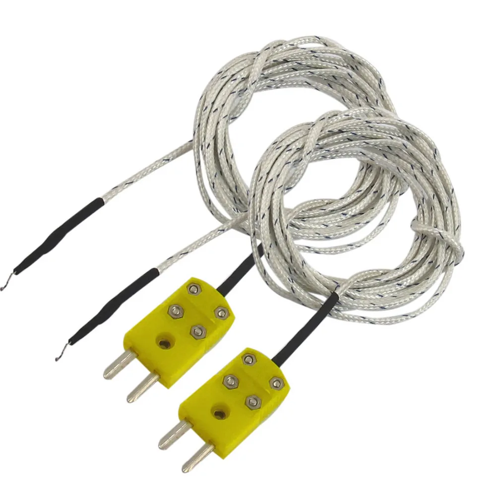 

2 Pcs 200C Fork Terminal Thermocouple Probe Temperature Sensor