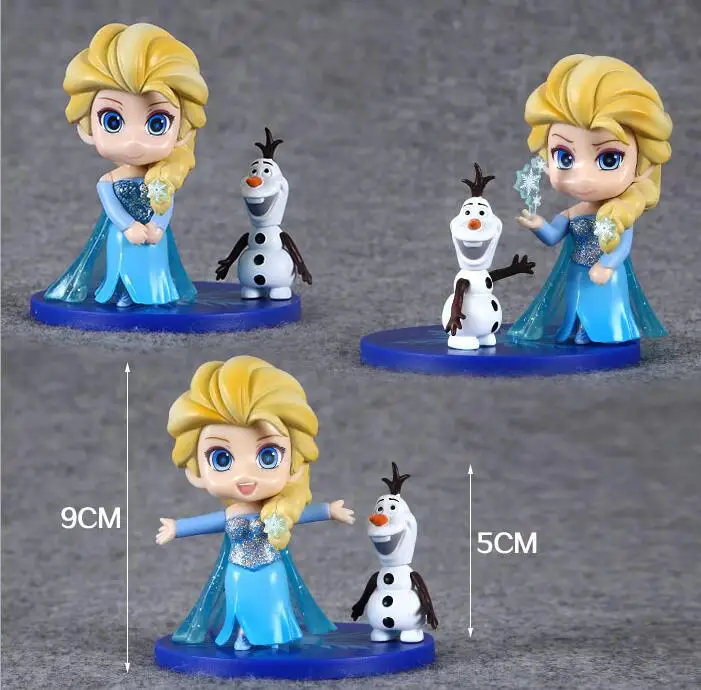 Экшн фигурки из мультфильма Холодное сердце 3 шт./лот 5 9 см|princess elsa|frozen princessdisney toys |