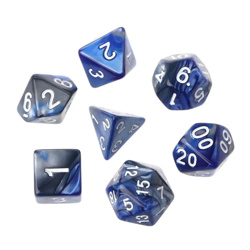 Игральные кости для настольных игр 5x7-Die Series двухцветные DND ролевая игра MTG с