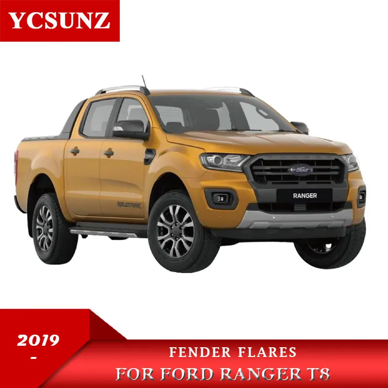 Крыло вспышки с гайками Брызговики колесная арка для Ford Ranger MK3 T8 двойная кабина 9 дюймов с отверстием датчика