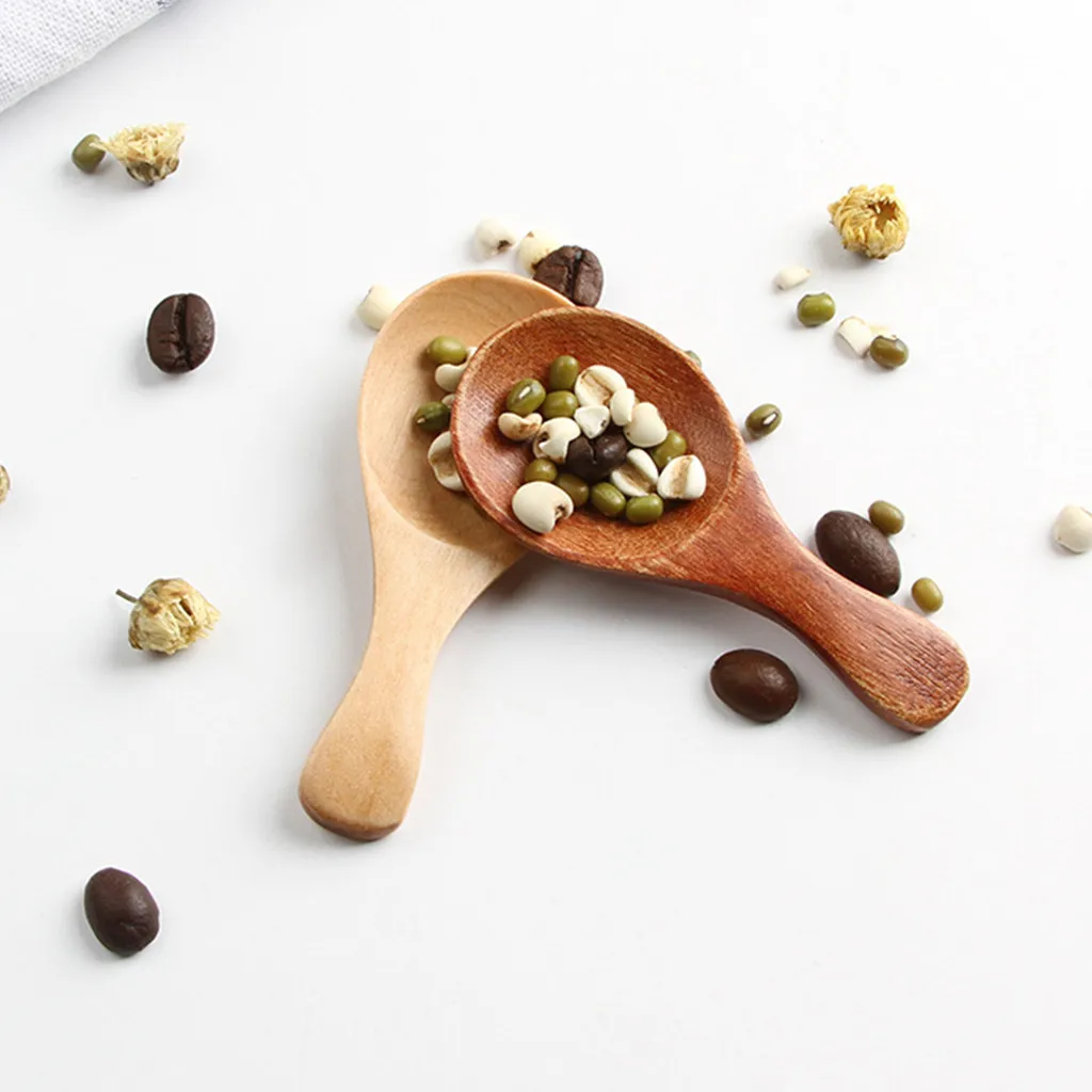 1 шт. деревянная приправа кофейная ложка маленький чай Мини Ложка для сахара