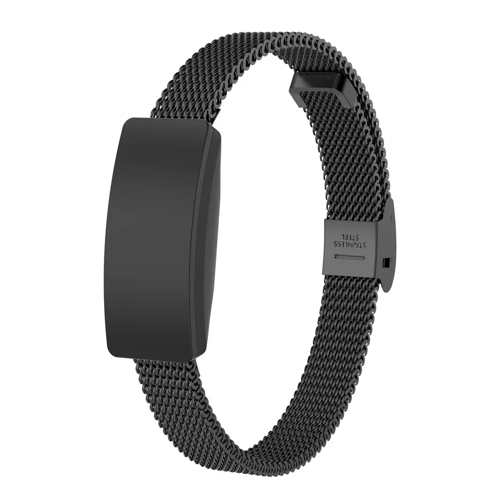 Нержавеющая сталь сетка 155-210 мм сменный ремешок для часов + пленка Fitbit Inspire/Inspire HR |