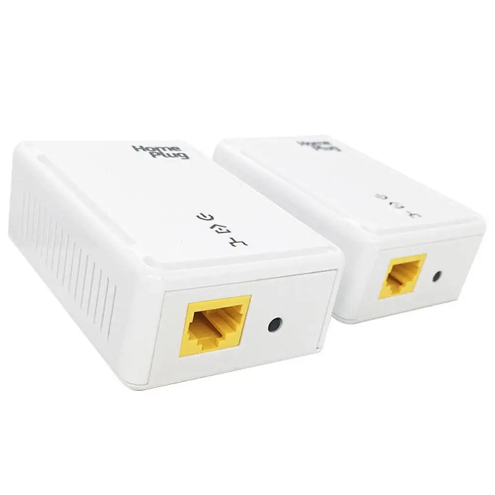 Комплект адаптеров для сети Ethernet, 500 м, домашняя вилка, мост, мини высокоскоростные сетевые адаптеры для линии электропитания, поддержка IPTV, США, Великобритании, ЕС