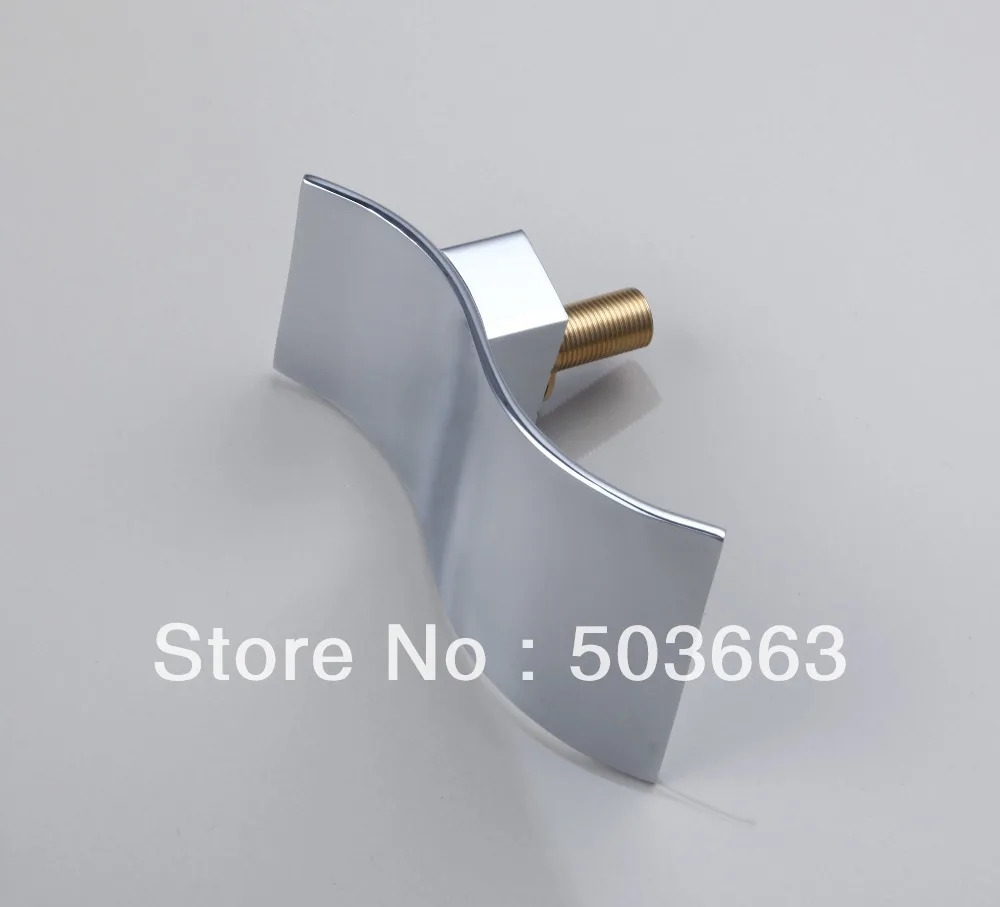 Модный дизайн водопад ванная комната раковина латунь керамика хром смеситель