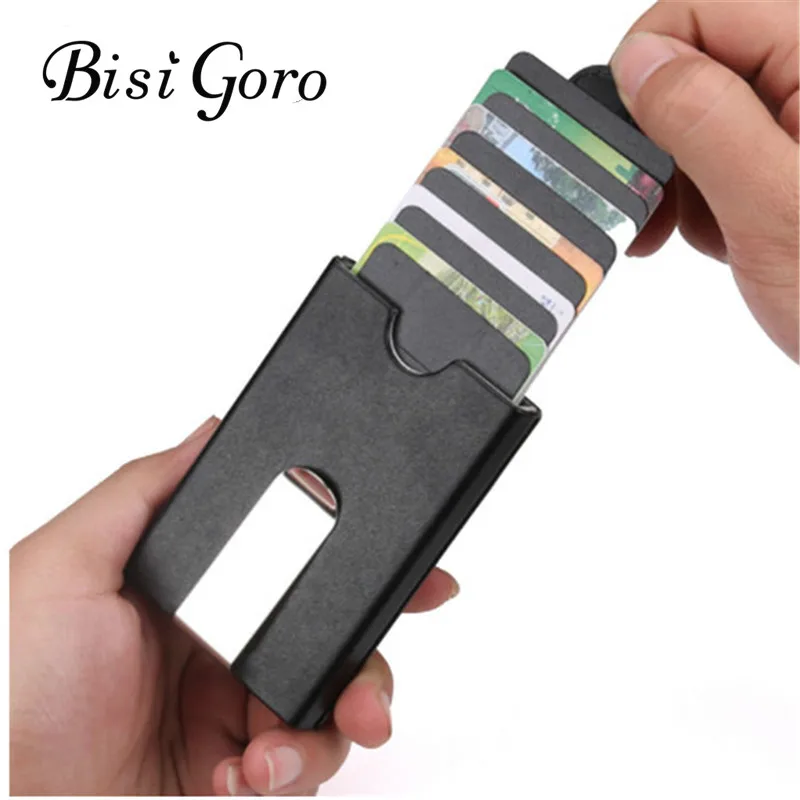 Деловой кошелек Bisi Goro 2019 с защитой от кражи идентификационная кредитная карта