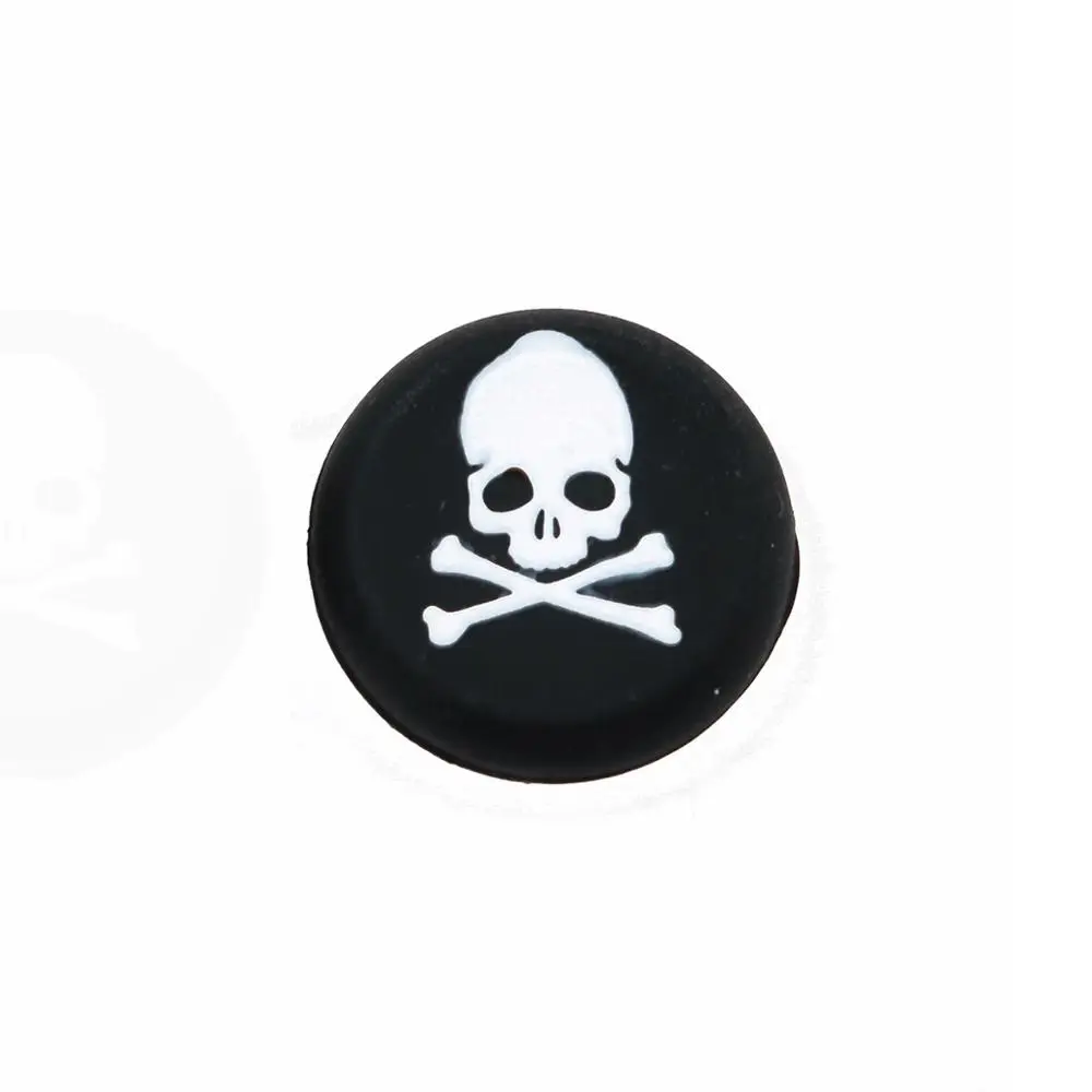 Skull white TingDong 2 шт Череп силиконовые аналоговый джойстик захваты для Игровые приставки 4 PS4 Pro Slim контроллеры Заглушки для XBox One X/S - Цвет: Skull white