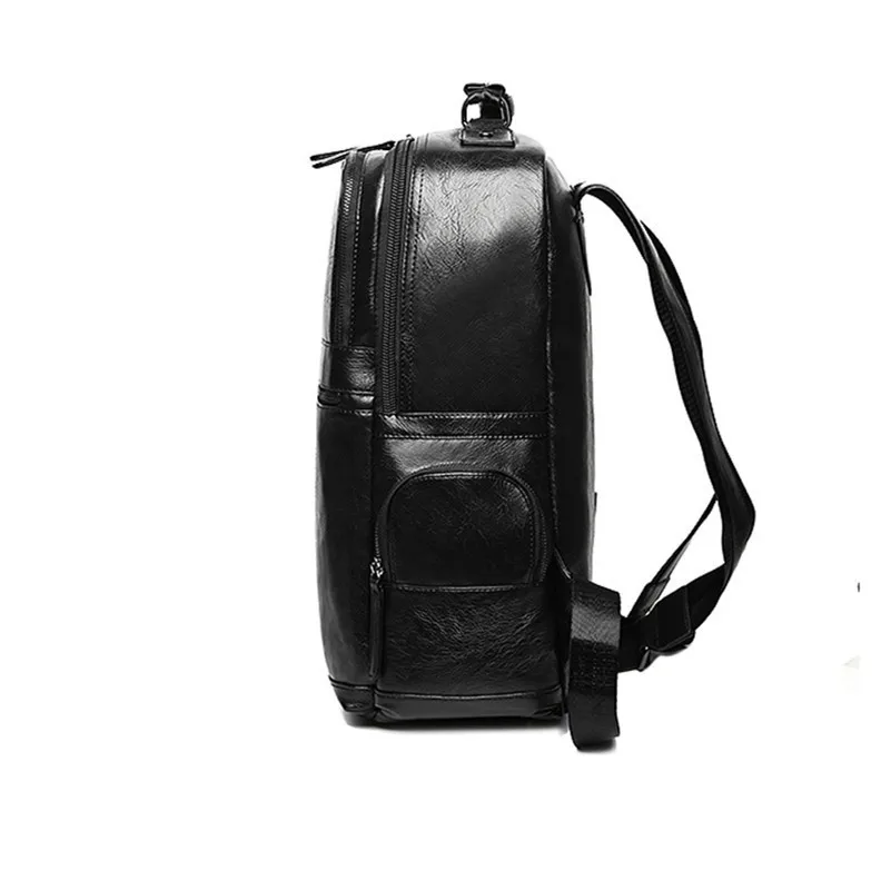 Роскошный брендовый однотонный рюкзак из натуральной кожи мужские рюкзаки