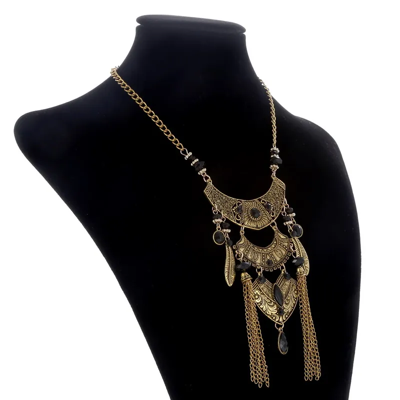 Женское Ожерелье в стиле бохо LOVBEAFAS винтажное ожерелье макси с подвесками