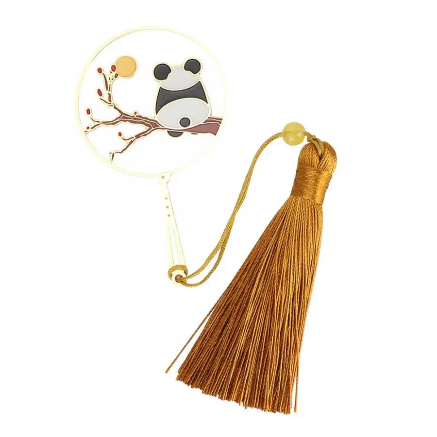 Латунный круглый веер в китайском стиле визитница с кисточкой лучший подарок