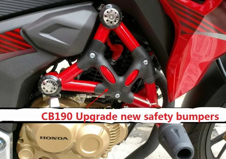 Красный CB190 CBF190R обновление новые ползунки охранники от поломок двигателя Банги протекторы мотоциклетные боковые защитные накладки - Цвет: Красный