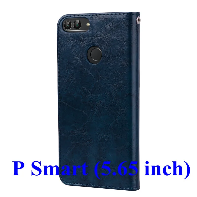 Для huawei P Smart чехол POT-LX3 POT-LX1 силиконовый кошелек кожаный чехол для huawei P Smart FIG-LX1 LX2 LX3 FIG-LA1 чехол флип - Цвет: Blue
