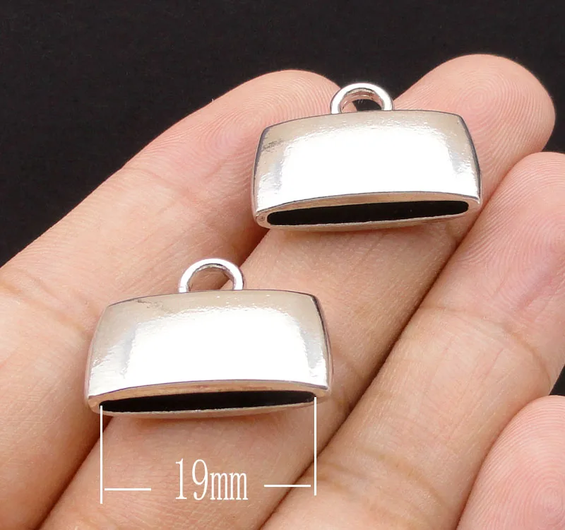 20 шт. античная серебряная бронзовая стандартная застежка с лентой ОБЖИМНАЯ лента