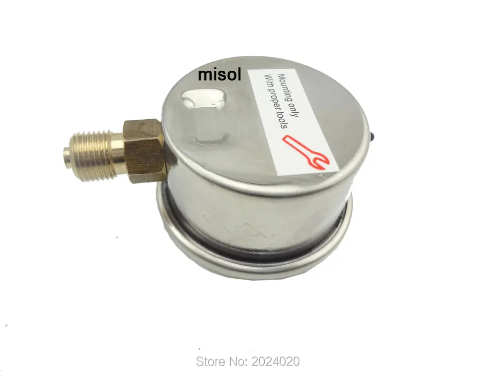 

1 pcs BSP 1/8" Radial connection Pressure gauge 140 PSI 10 Bar brass bar