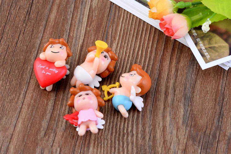 Love Cupid фигуры ангелов Свадебная фотостатуя животных миниатюрный мох микро