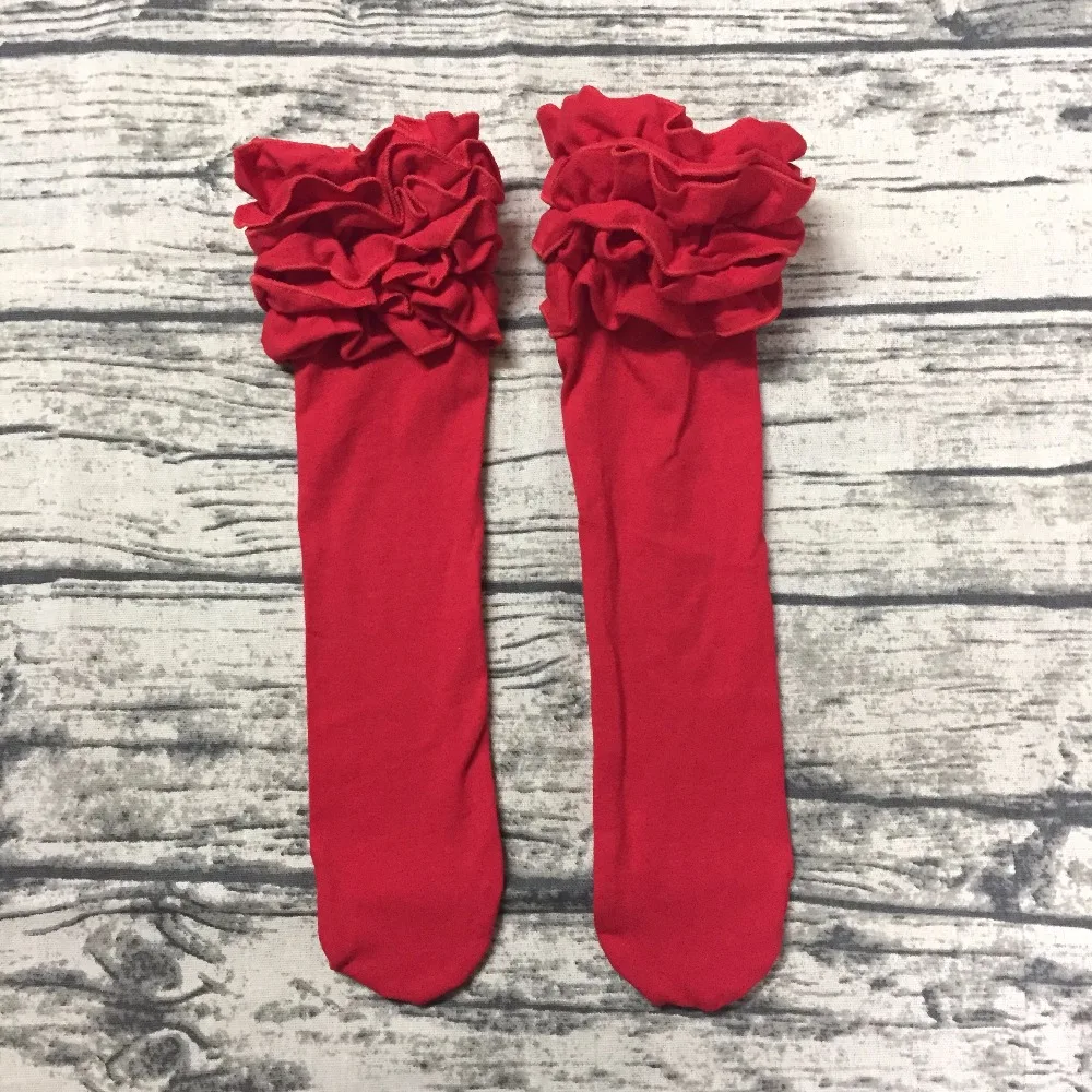 Детские хлопковые носки с оборками на Рождество D0392|Носки| |