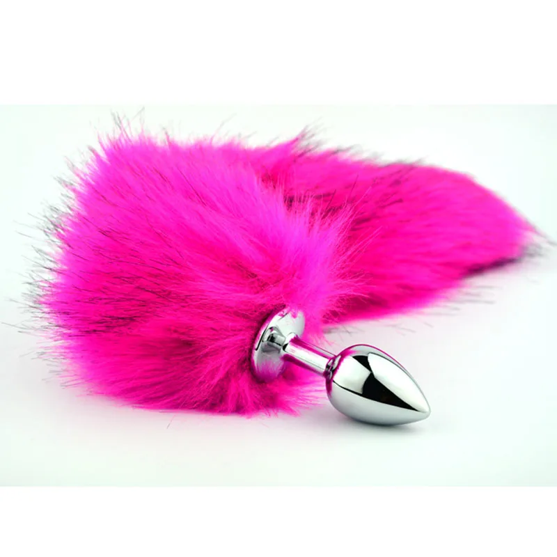 New Love Fox Tail Butt Anal Plug Sexy Romance Sex Toy Funny Adult Games Products Stainless Steel Metal For Women 2 | Красота и