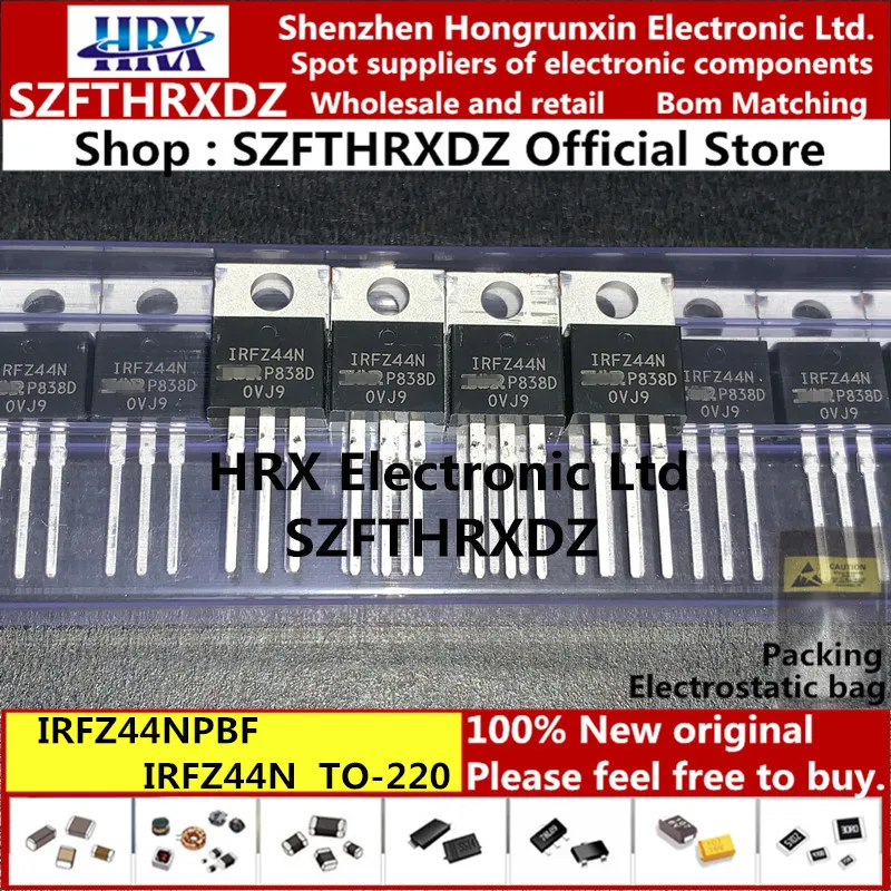 IRFZ44NPBF-220 IRFZ44N TO220 55В 49A 50 шт./труба на солнечных батареях(10PCS-20PCS-50PCS