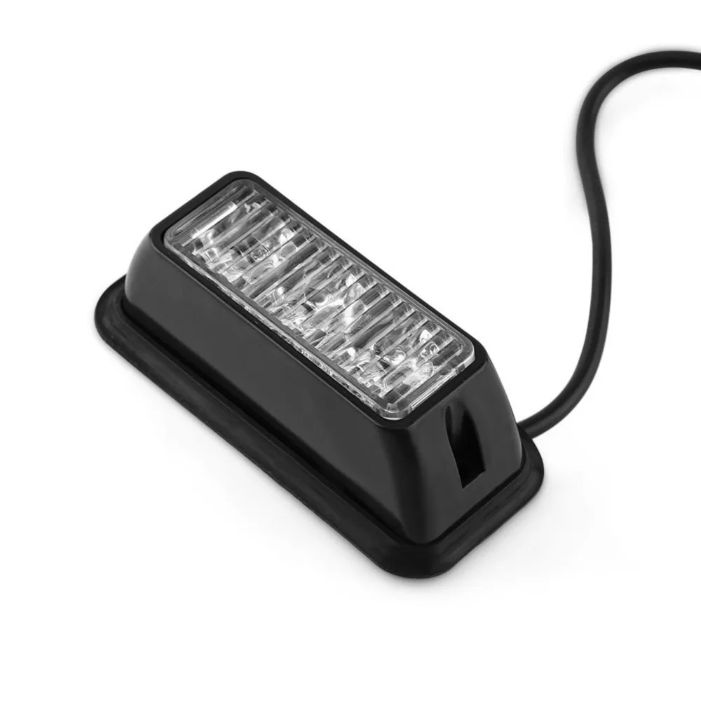 2 шт./лот) DC12V/24 В 3 светодиодный водонепроницаемый Янтарный красный синий белый зеленый встроенный автомобильный Грузовик боковой аварийный стробоскоп Предупреждение льный светильник
