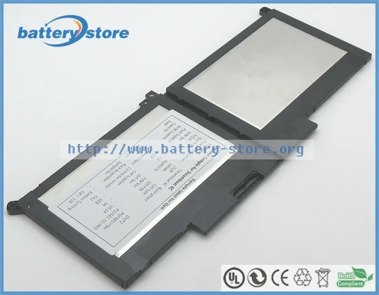 Бесплатная доставка подлинный аккумулятор 7 6 В 60 Вт F3YGT 2X39G DM3WC для DELL Latitude 12 7000