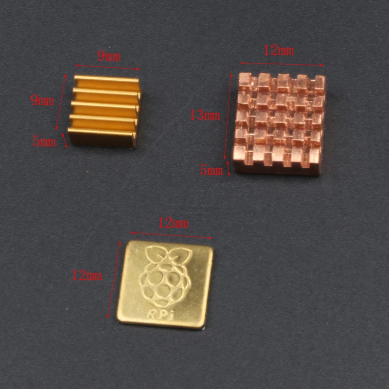 Raspberry Pi 3 радиатор медь с логотипом/алюминий для Model B + Plus/3/2 охлаждающая подставка