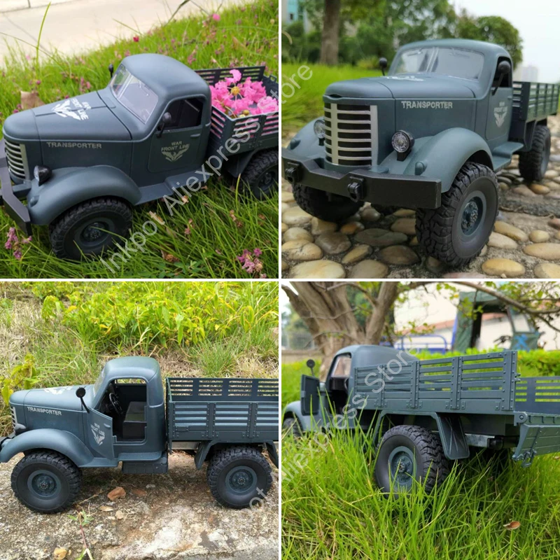 Военный грузовик на радиоуправлении JJRC Q60 Q61 4/6WD масштаб 1:16 2 4 ГГц внедорожник с