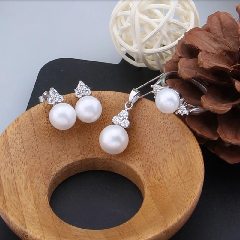 WATTENS Корона черный белый жемчуг серьги подвески Новая Мода Ювелирные наборы из