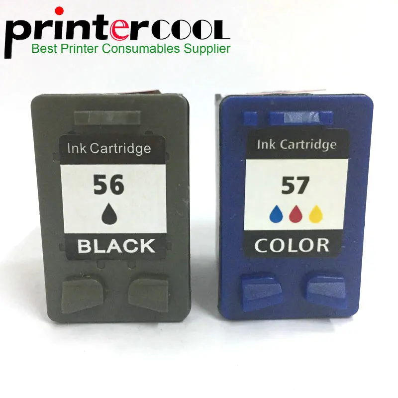 Сменный картридж для принтера hp 56 57 Deskjet 450CI 5150 5550 5650 PSC 1315 1350 2110 2210|Чернильные