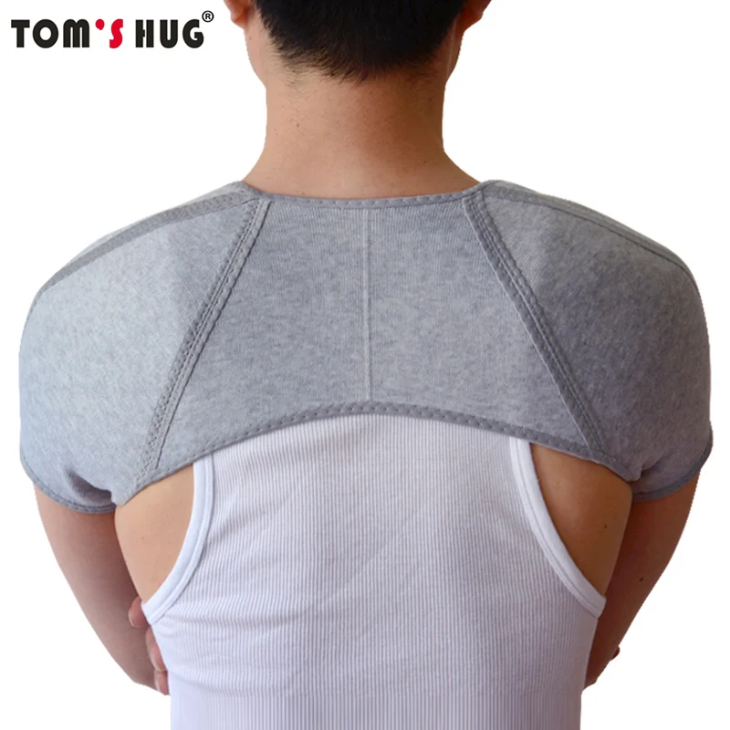 Фирменный бамбуковый угольный фиксатор Tom's Hug для поддержки спины наплечный