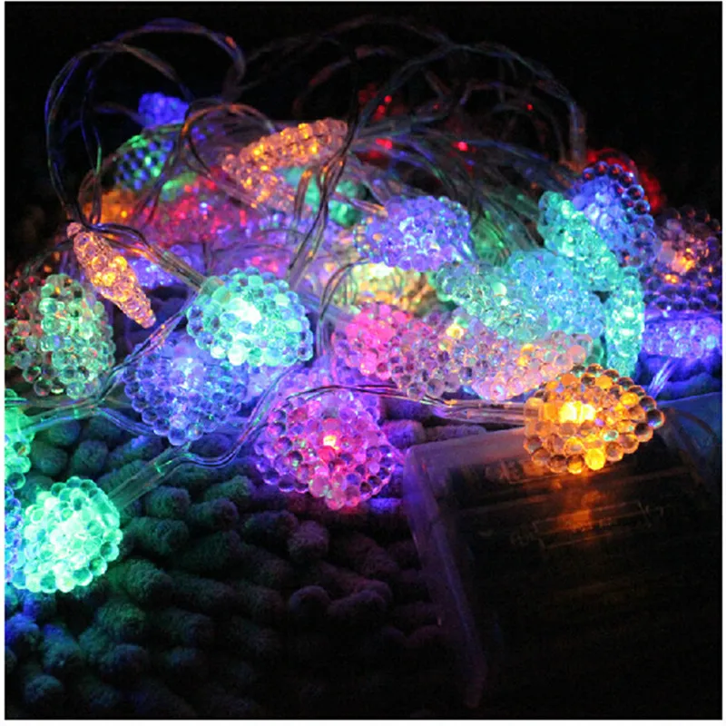 Пластиковый светильник с сердечком 3 м 20LED 2 * AA на батарейках для Дня Святого