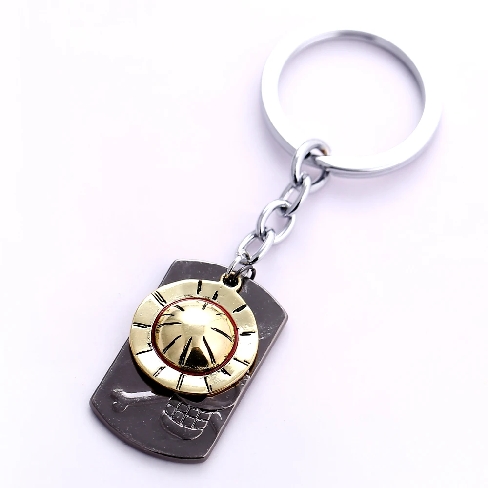 

MS One Piece Key Chain Luffy Strawhat Key Rings For Gift Chaveiro Car Keychain Jewelry Anime Key Holder Souvenir