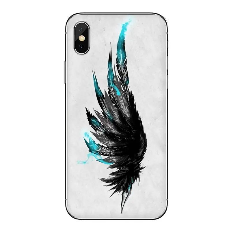 Прозрачный мягкий чехол для Motorola Moto X4 E4 E5 G5 G5S G6 Z Z3 G3 C Play Plus Pastel Angel Wing Pattern Art |
