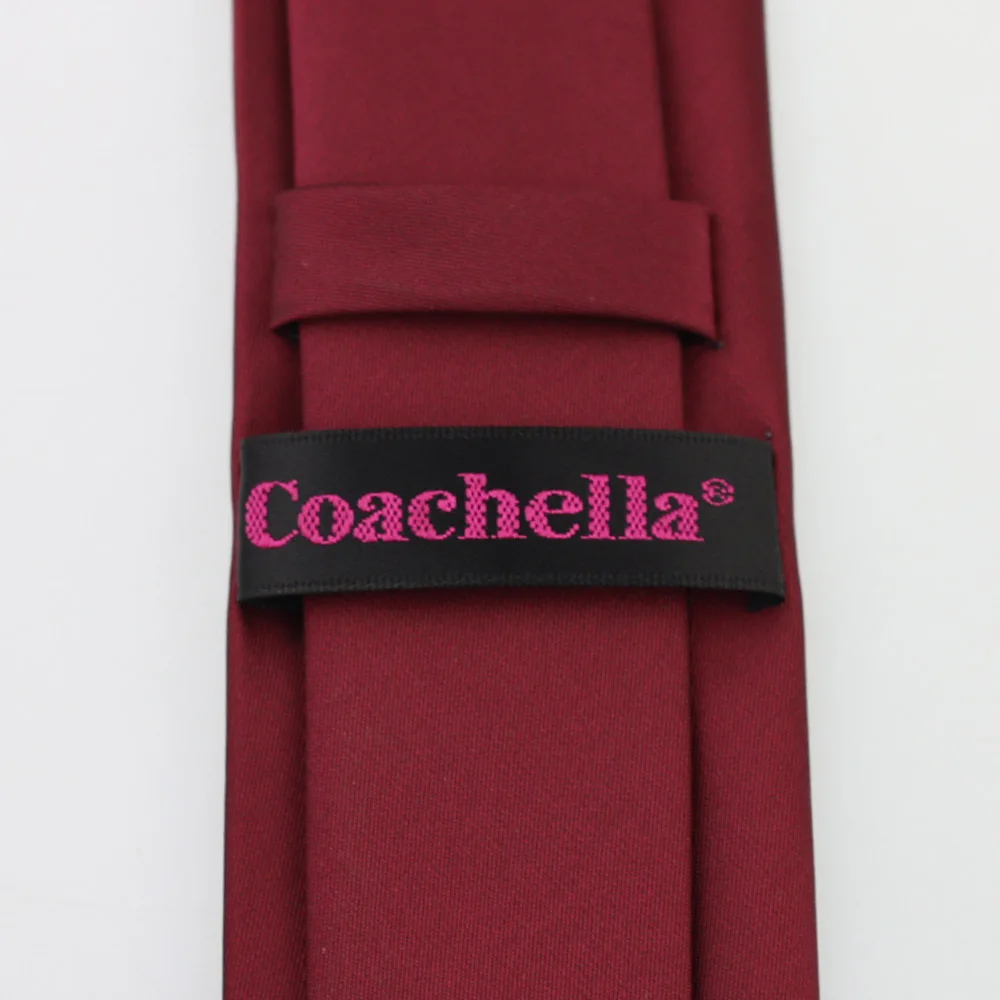 Coachella тонкий галстук бордового цвета | Аксессуары для одежды