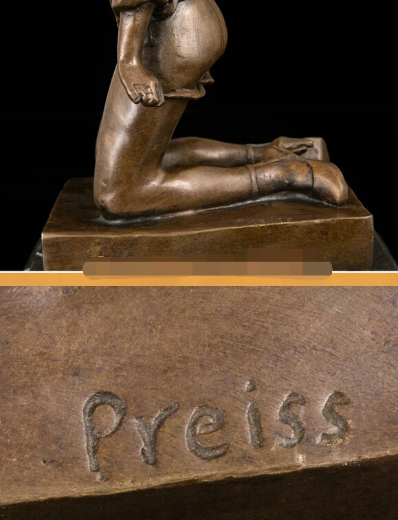 WBY JP S1150 скульптура в стиле арт деко сексуальная обнаженная женщина девушка