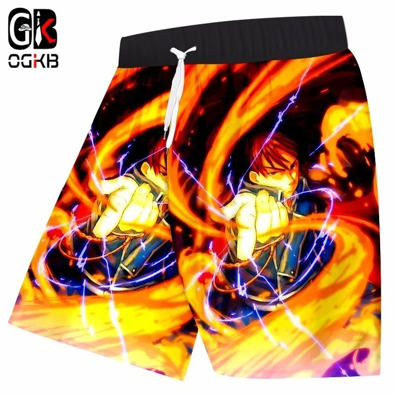 Шорты мужские с 3D принтом в стиле Харадзюку короткие штаны металлическим