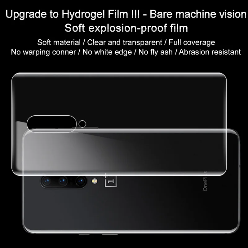 Imak Гидрогелевая пленка 3 III для Oneplus 7 Pro 6T 6 задняя Передняя Задняя Защитная Прозрачная Олеофобная пленка