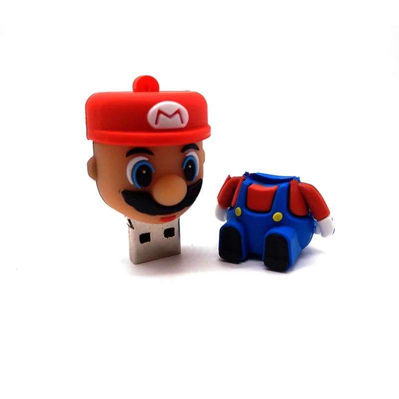 Флешка Super Mario usb 4 ГБ 8 16 32 64 Гб мультяшная карта памяти u диск креативная в подарок