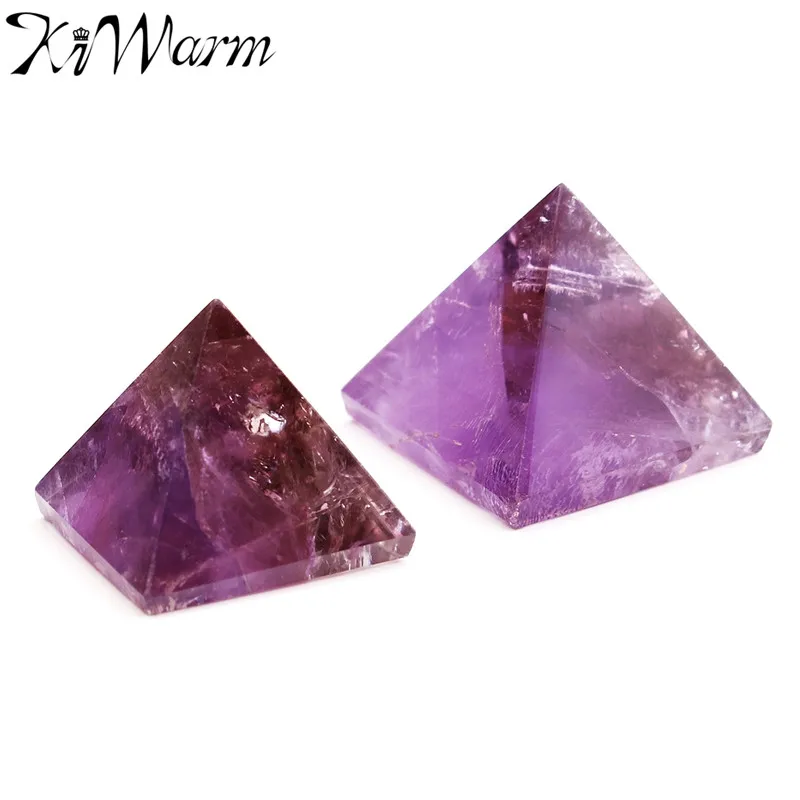 Мини Аметист Кристалл исцеляющая Пирамида пирамида из аметиста ремесла орнамент