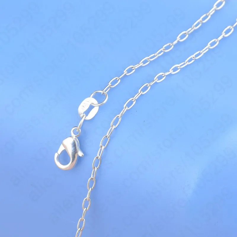 

Цепочка из серебра 925 пробы с застежкой-карабином, 16-30 дюймов