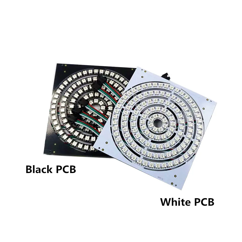 Адресное пиксельное кольцо WS2812B 8 16 24 35 45 128 LED s 5050 RGB светодиодное WS2812 ic встроенный