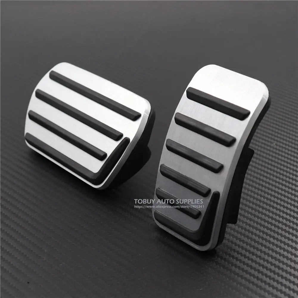 Gas Brake Pedal TTCR-II, автомобильные аксессуары, алюминиевый акселератор, газ, педаль тормоза для VOLVO V40 2013- AT, Нескользящие, модные педали, накладка - Название цвета: Gas Brake Pedal