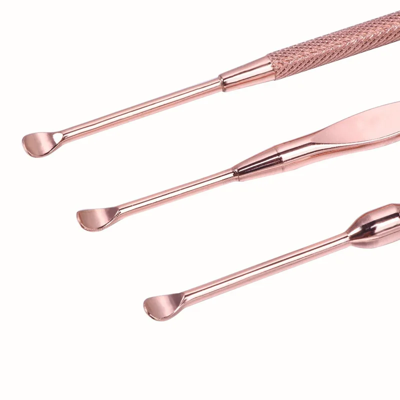 3 шт./компл. Нержавеющая сталь уха Палочки Двусторонняя ушной серы кюретка для