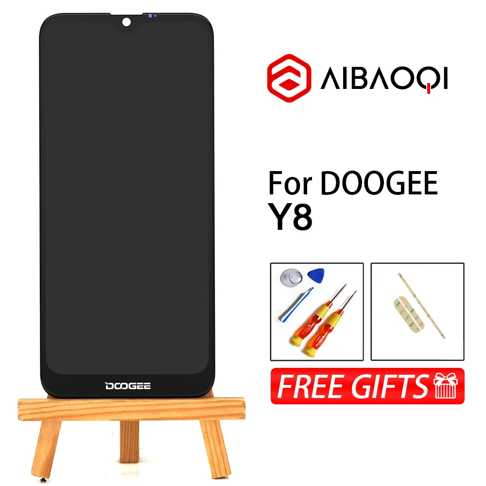 Оригинальный сенсорный экран AiBaoQi 6 1 дюйма + ЖК-дисплей 1280x600 сменная рамка в сборе