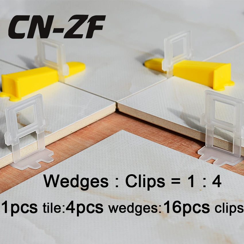

300 wedges 800 Clips 1 Pliers Plastic Floor Tools Spacers Alignment Leveler Gap Level Flat Tile Leveling System Kits For Tiles