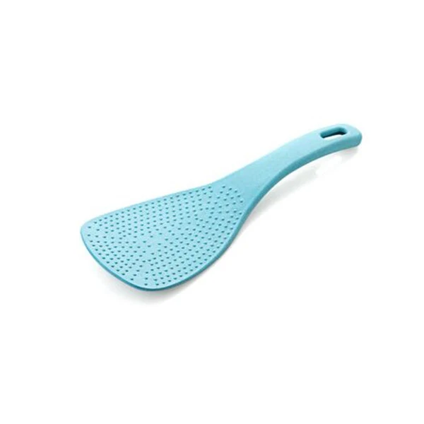 Blue Spoons XZJJA эко-защита Пшеничная солома совок для риса антипригарная еда столовая ложка ковш кухонная утварь большой рис весло плита ложки лопатки - Цвет: Blue Spoons
